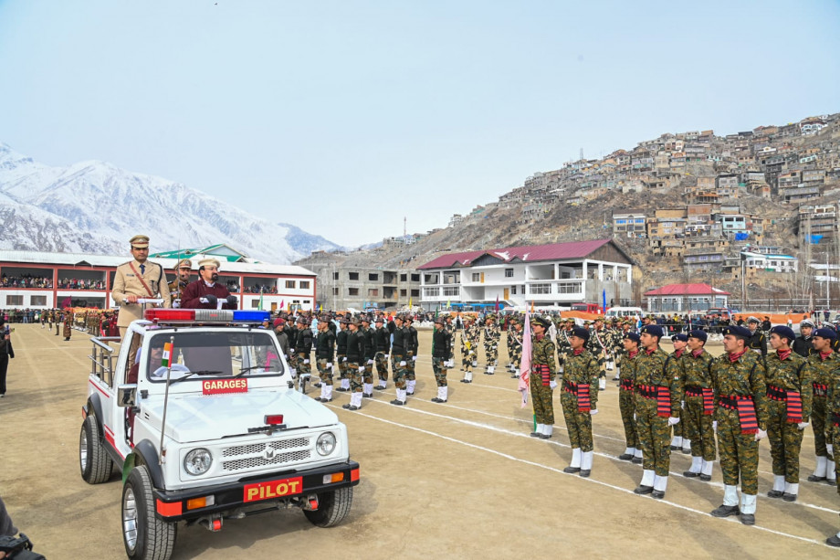 Kargil celebrates 77th Republic Day at Biamathang with enthusiasm