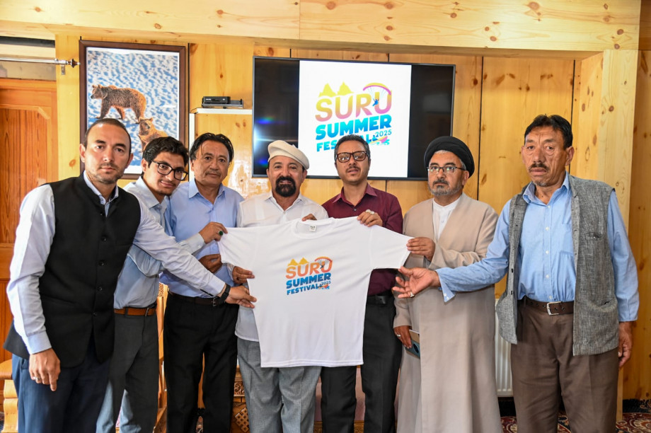 Suru Summer Festival 2025 logo launched by CEC Dr. Jaffer Akhoon