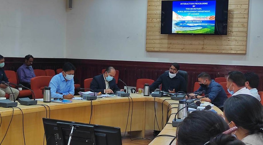 Secretary Rural Development Department meets BDC Chairperson of Leh