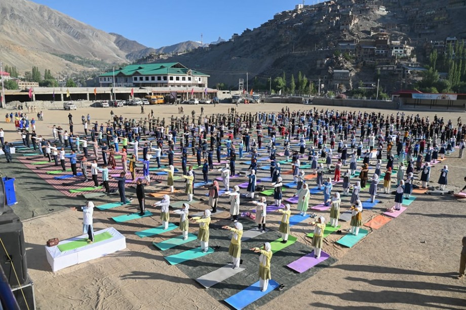 International Day of Yoga celebrated across Kargil district