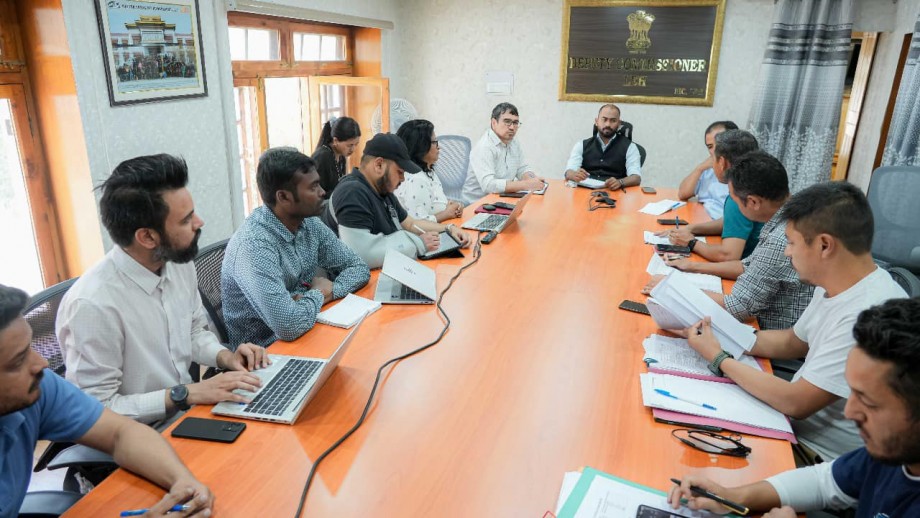 DC, Leh, reviews work under Housing and Urban Development Department