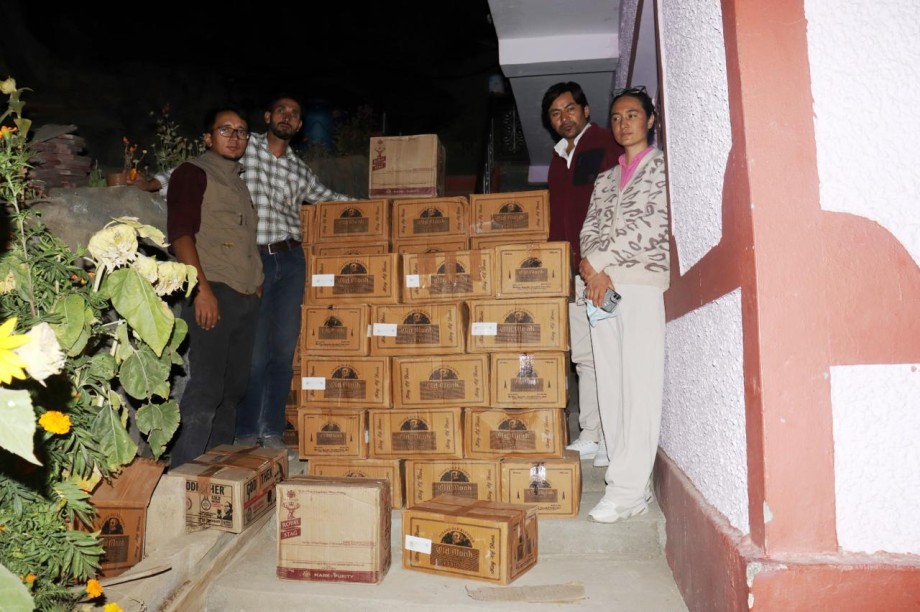 Excise team seizes illicit liquor in Khaltse and Garkhon  raids