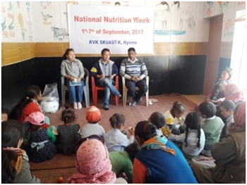 National Nutrition Week: KVK Nyoma aware people on diet and nutrients
