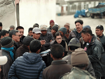 Avny Lavasa visits Nyoma, Durbuk block