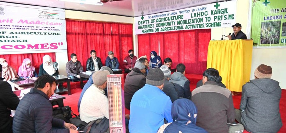 Awareness cum community mobilization programme for BDC Chairpersons, PRI members held in Kargil