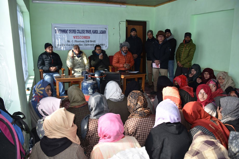 Vice-Chancellor, Ladakh University visits Government Degree College, Drass
