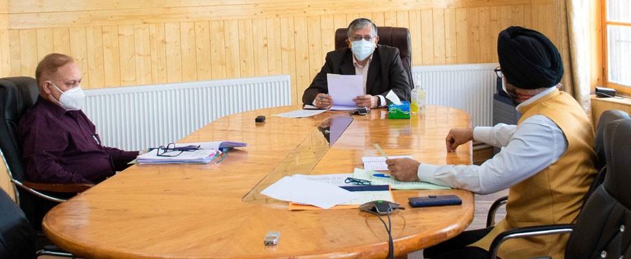 Advisor Ladakh reviews implementation of District Environment Plan in Ladakh