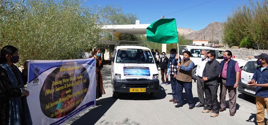 CEC flags off Drinking Water Quality Testing vehicles in Leh