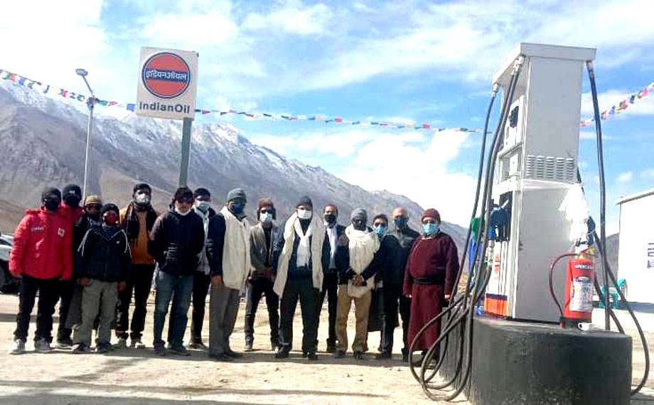 IOC inaugurates first petrol pump at Stara, Zanskar