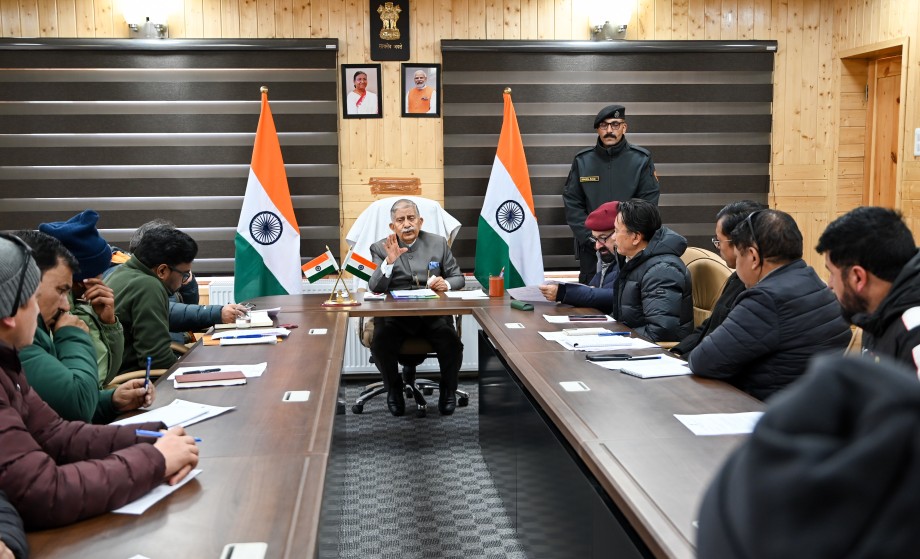 L-G chairs key meeting on education, healthcare, and sports in Kargil