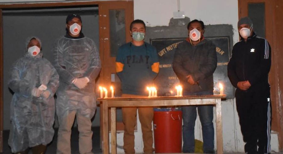 Kargil participates enthusiastically in PM's 9 baje 9 minute appeal