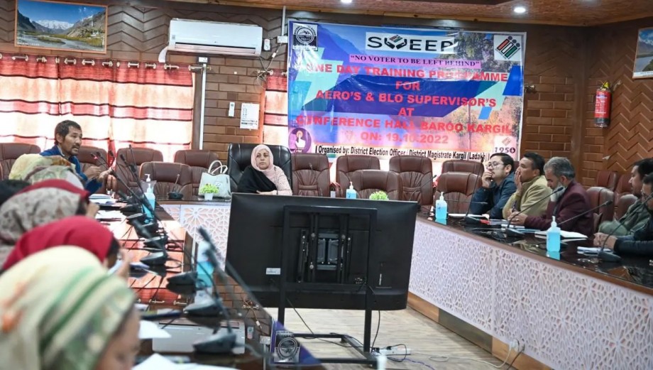 SVEEP training program for Special Summary Revision held in Kargil