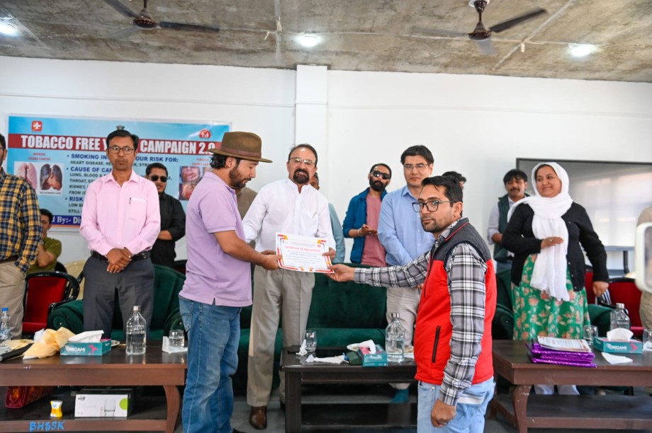 Tobacco-free youth campaign 2.0 launched in Kargil to combat addiction among youth
