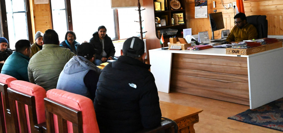 DC Kargil discusses booth level agent appointments with officers and political parties