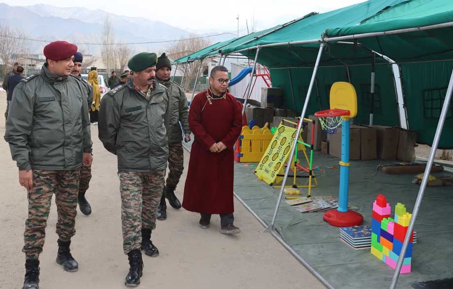 Indian army provides cognitive enrichment materials to Riglam hostel