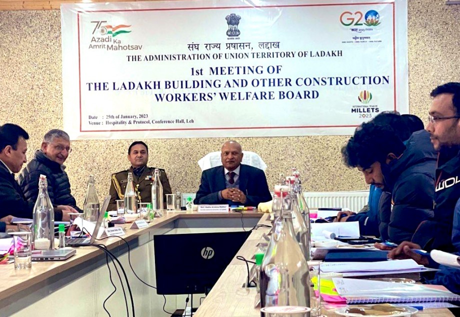 First meeting of Ladakh Building and Other Construction Workers’ Welfare Board held