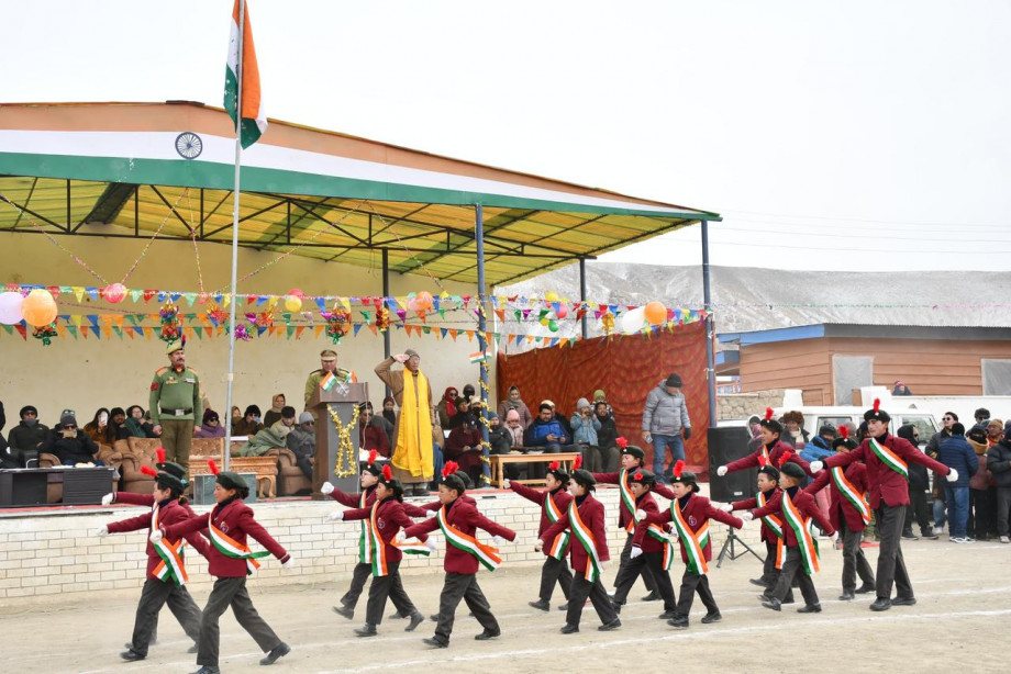 Nyoma sub-division celebrates 77th Republic Day