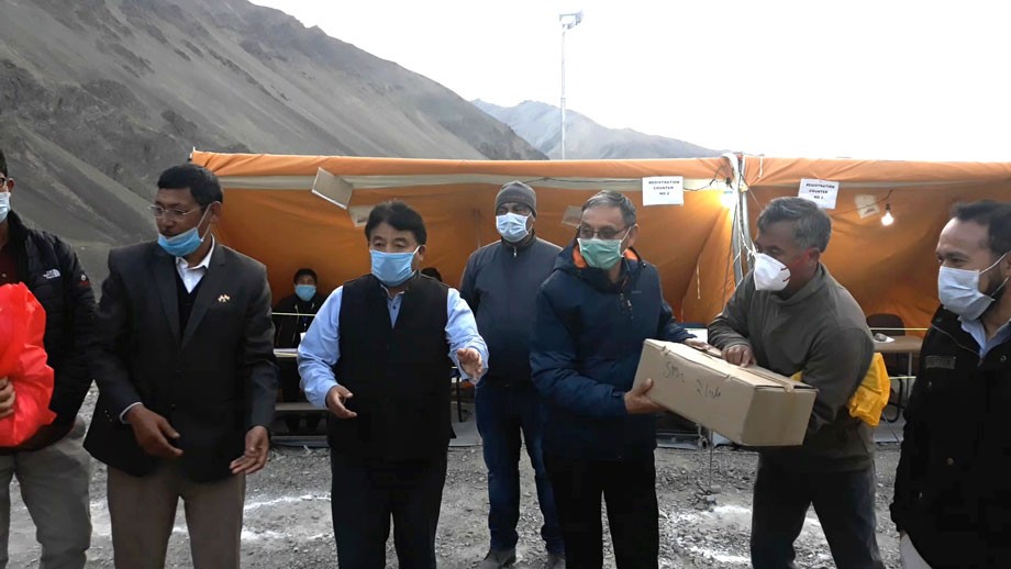 CEC, Hill Council Leh inspects Khaltse screening point