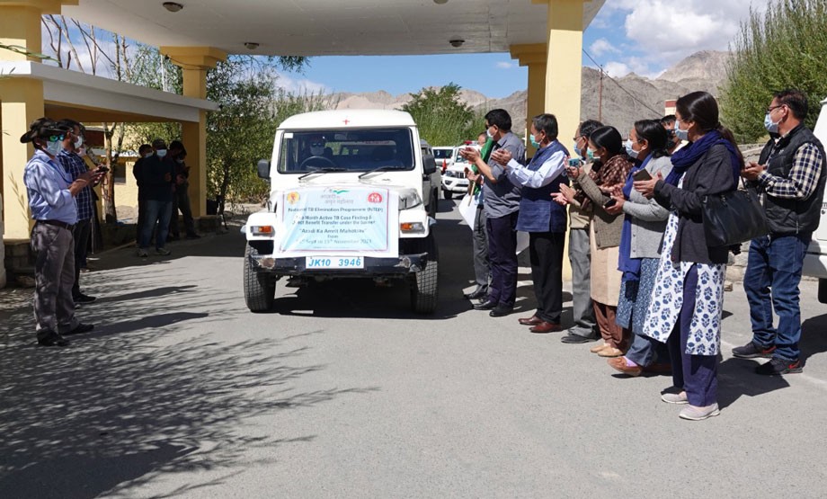 CEC, Leh, flags off survey team for active TB case finding in Leh
