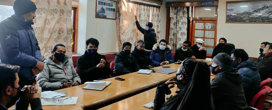Student Council EJM College meets Deputy Chairman, Hill Council, Leh