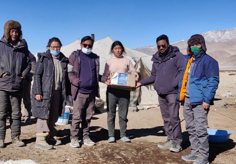 EC, Animal/Sheep and DC, Leh, visits villages of Changthang 