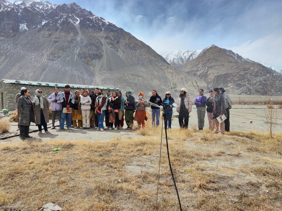 GDC, Nubra organises field trip to Hunder, Partapur, and Skampuk villages