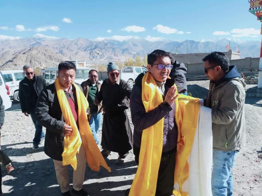 MP Ladakh lays foundation, inaugurates projects in Leh 