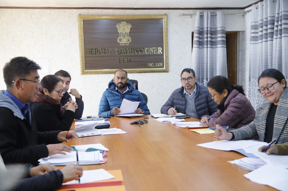 DC, Leh, assesses saturation status of Centrally Sponsored Schemes