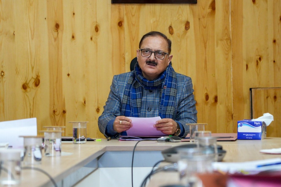 Advisor, Dr. Pawan Kotwal conducts extensive review of health initiatives in Ladakh