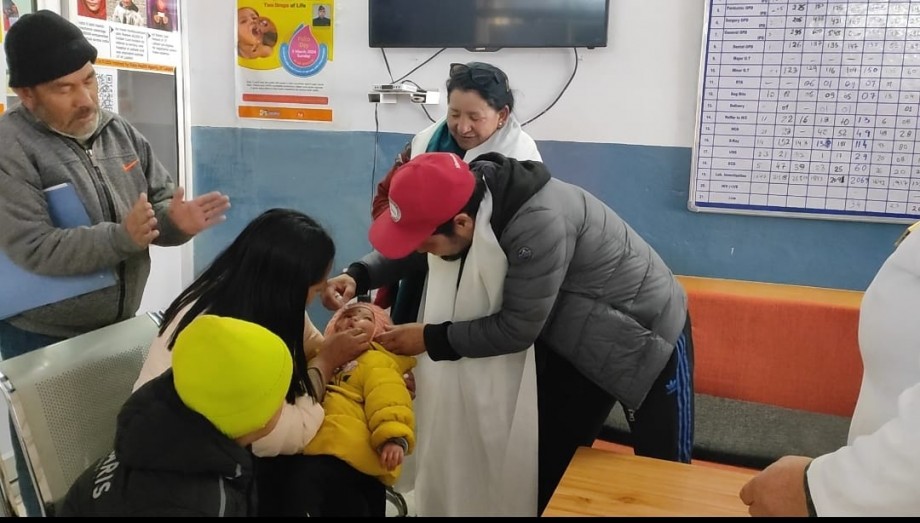 Intensified Pulse Polio Immunization programme held at CHC, Khaltse