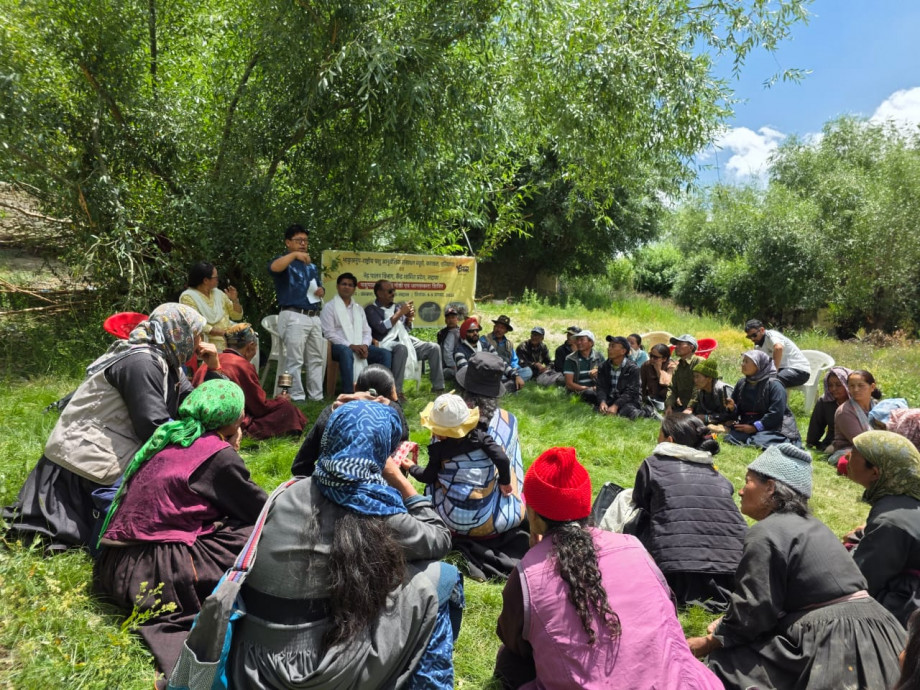 Awareness camp on conservation of indigenous livestock breeds held at Lamayuru and Kanji villages