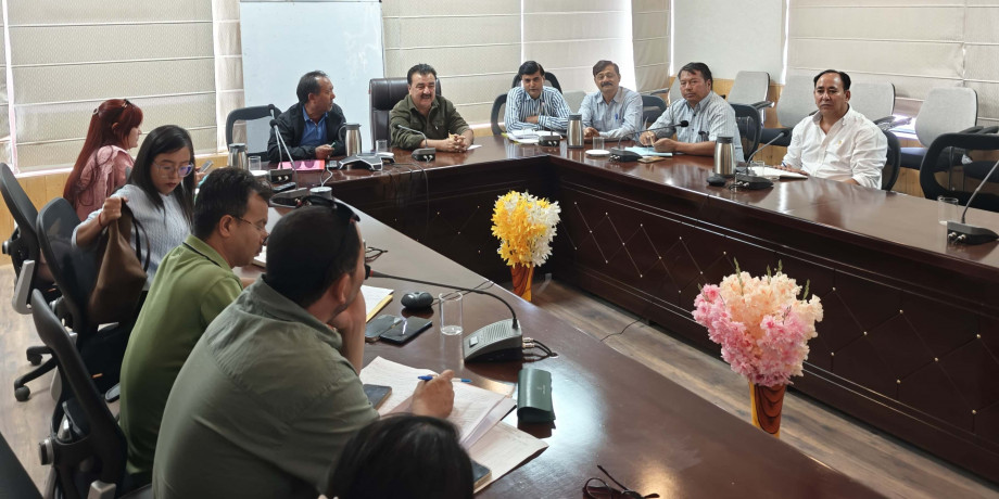 ACD Leh chairs review meeting with National Monitors on Rural Development schemes