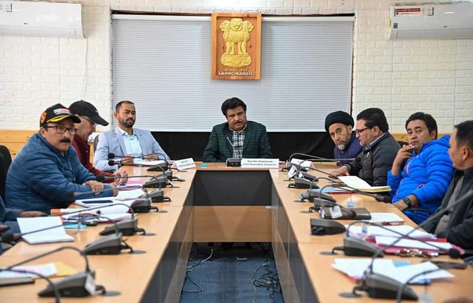 CEC reviews winter stocking in Kargil