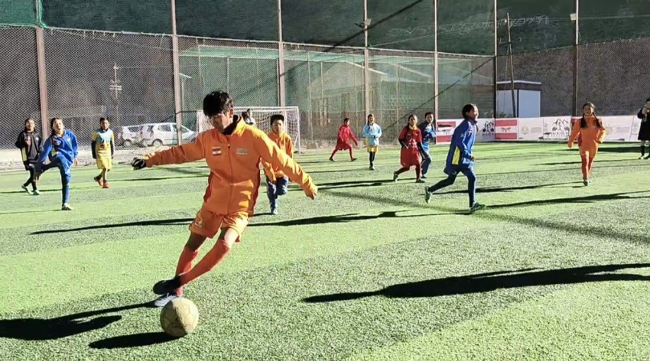 Changthang’s first football astro turf ignites football passion in Nyoma block