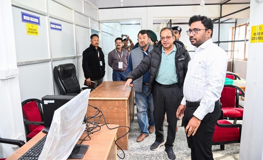 Chief Electoral Officer inspects counting arrangements in Kargil