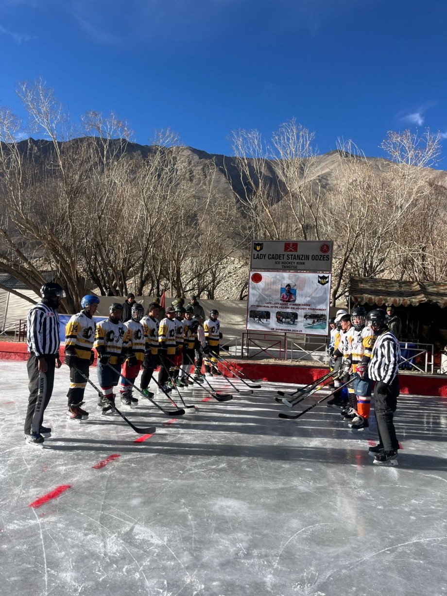 Ladakh’s first Ice Hockey tournament of the season begins in Durbuk